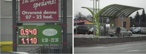 Kaufland Rožňava čerpacia stanica Oliva